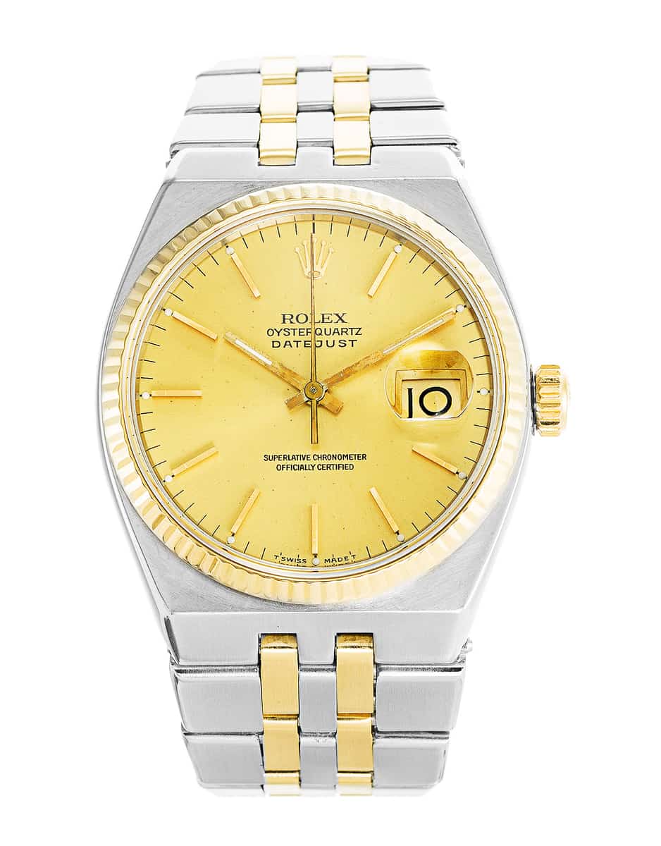 Pre Owned Rolex Oysterquartz Datejust 17013 Watch Watchfinder Co